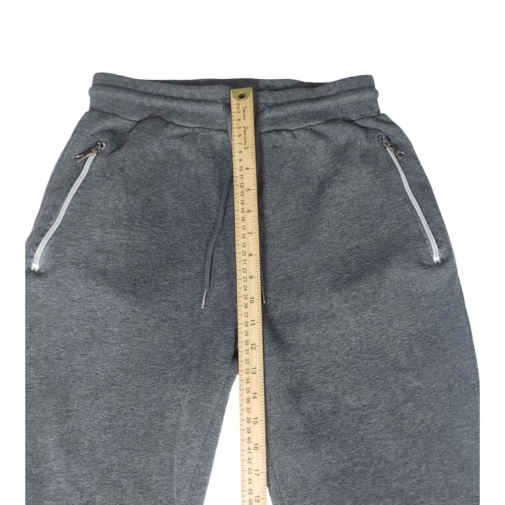Galaxy by Harvic Mens Joggers Charcoal Gray Fleece Lined Sweatpants Medium